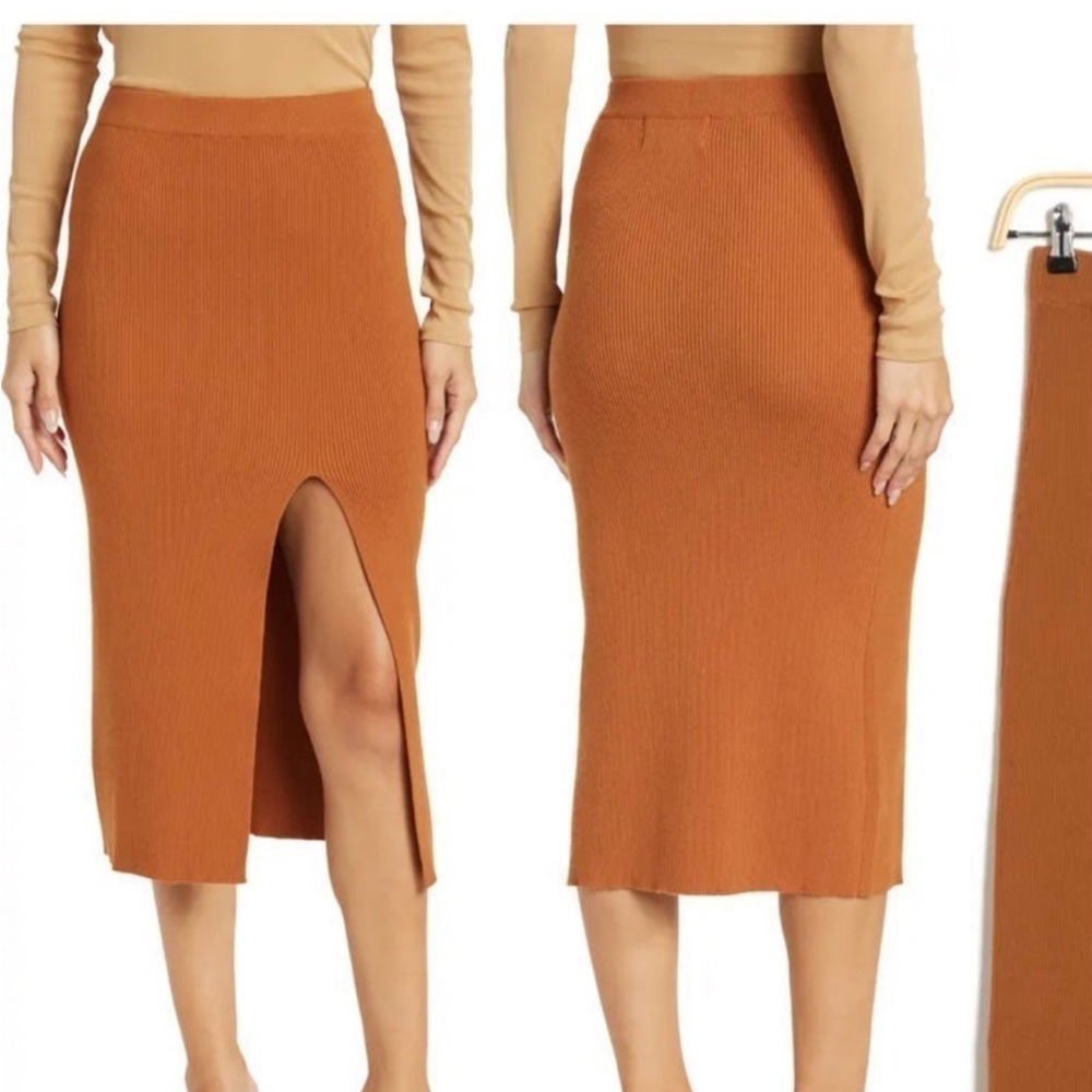 Alexia Admor brown pencil skirt